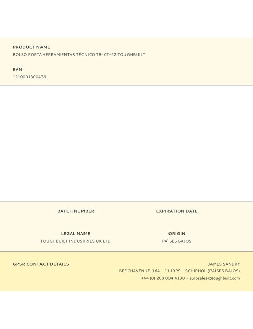 Bolso portaherramientas técnico