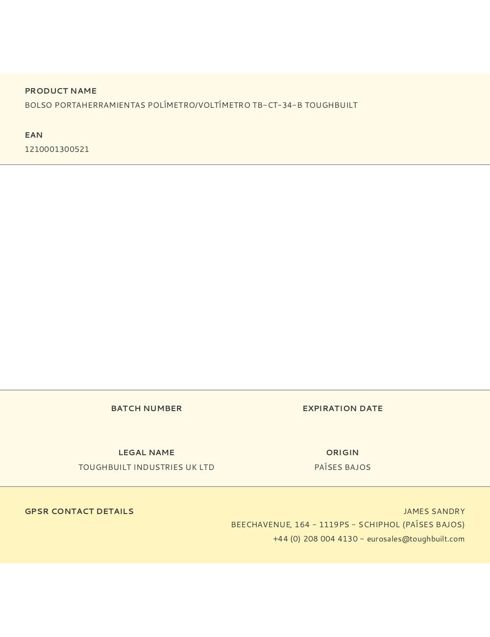 Bolso portaherramientas polímetro / voltímetro