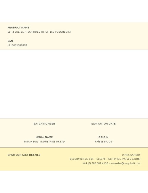 Cliptech hubs, set 3 uds