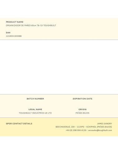 Organizador de pared 60 cm