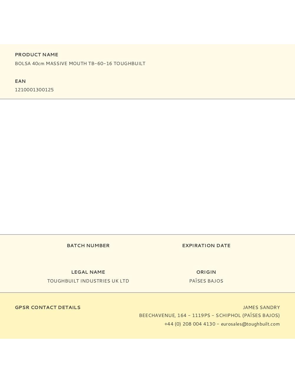 Bolsa de herramientas massive mouth 40 cm