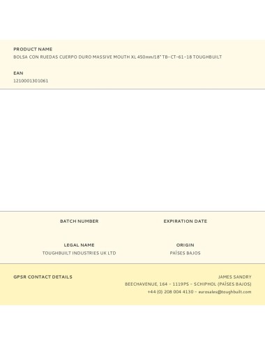 Bolsa de herramientas con ruedas massive mouth xl 450 mm / 18"