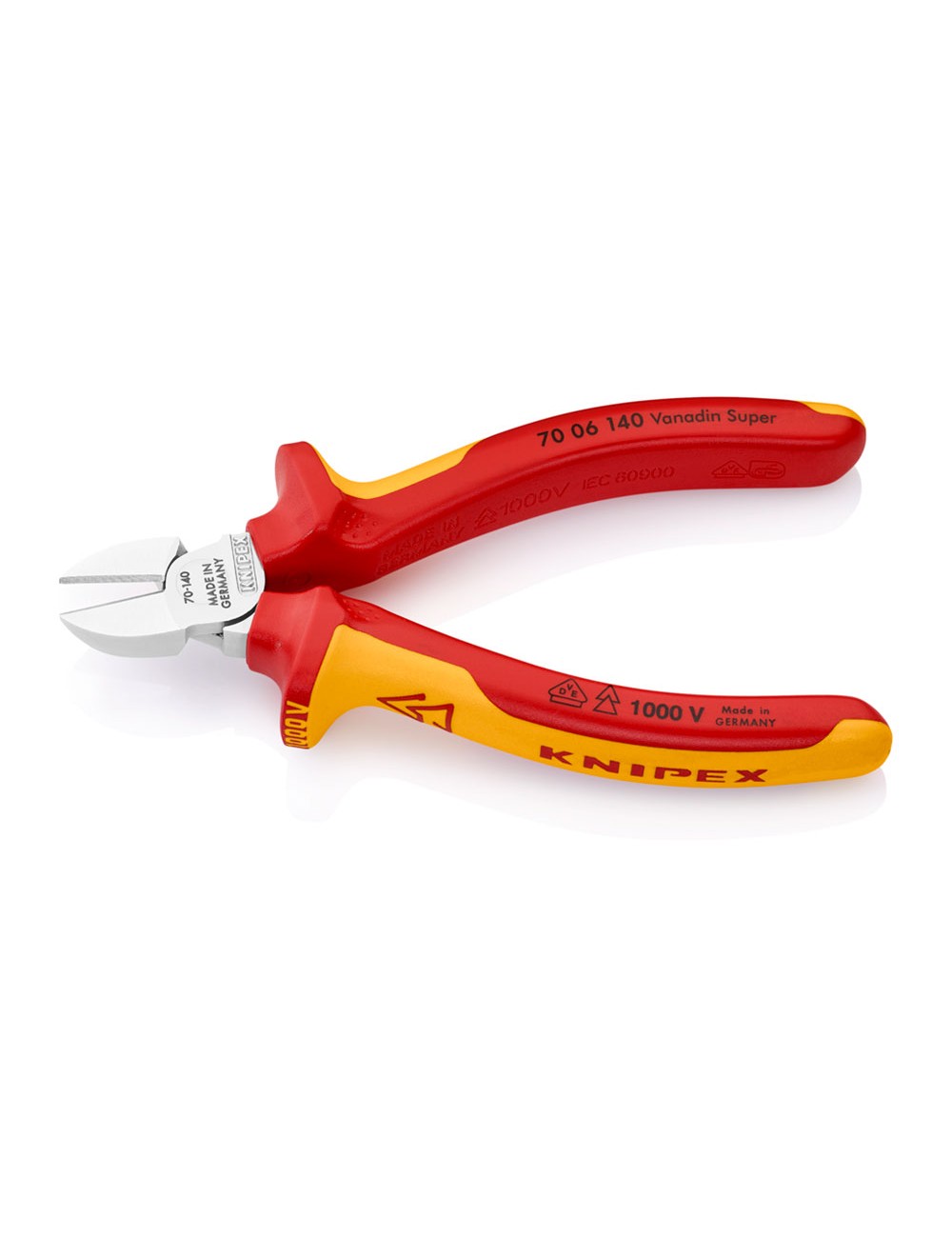 Alicates de corte diagonal 140 x 54 x 25 mm