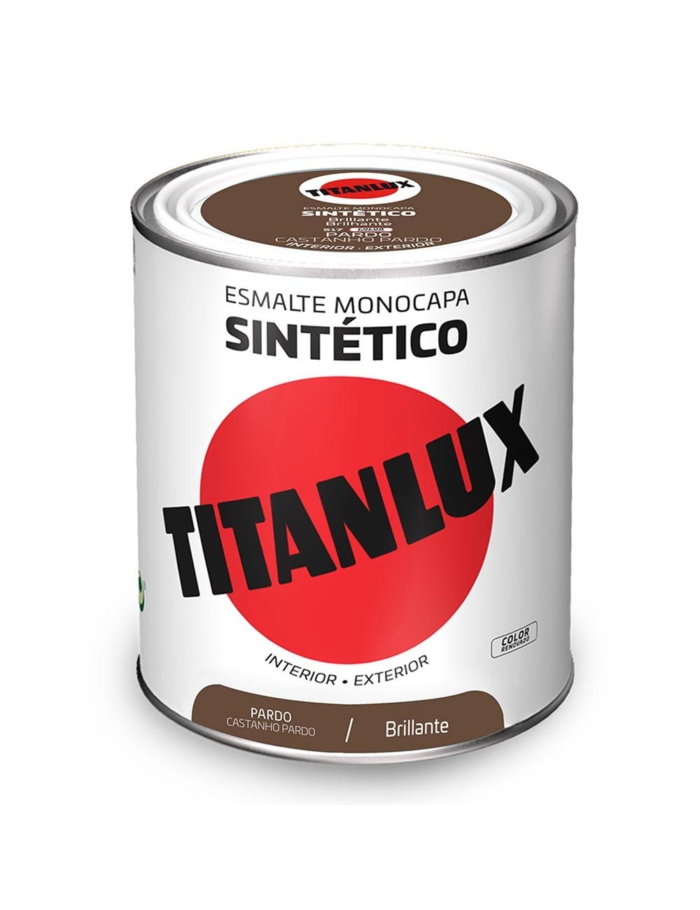 Esmalte sintético monocapa brillante pardo 750ml titanlux 5808942 Esmalte sintético monocapa brillante pardo 750ml titanlux 5808942