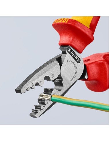 Alicates para entallar punteras 180 x 56 x 28 mm