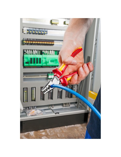 Alicates para entallar punteras 180 x 56 x 28 mm