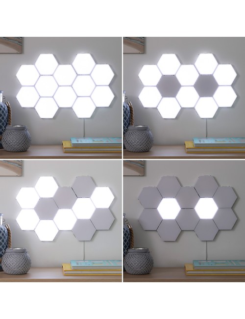 Paneles de led modulares magnéticos y táctiles, 3 unidades