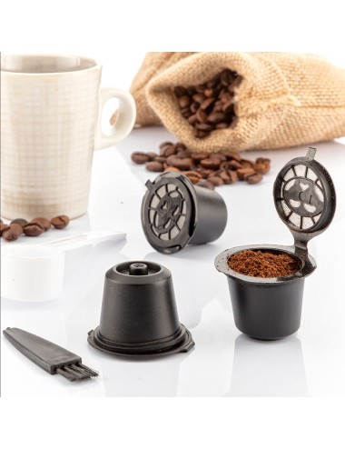 Set de 3 cápsulas de café reutilizables recoff innovagoods