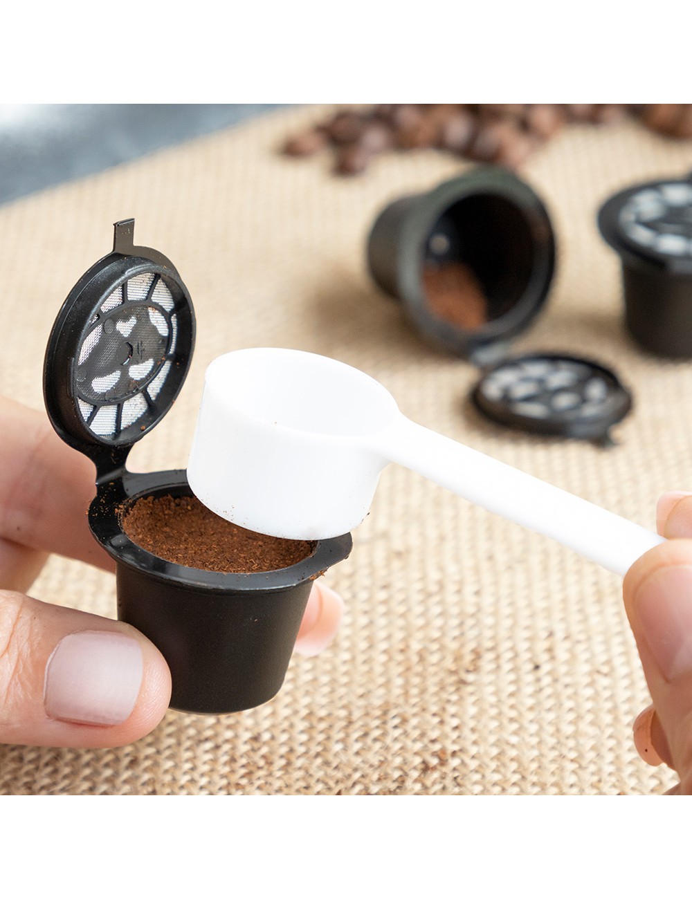 Set de 3 cápsulas de café reutilizables recoff innovagoods