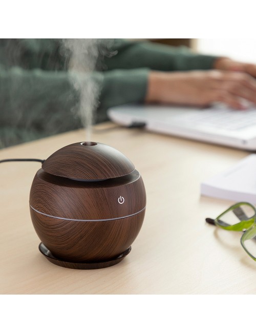 Humidificador difusor de aromas dark walnut