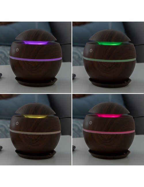 Humidificador difusor de aromas dark walnut