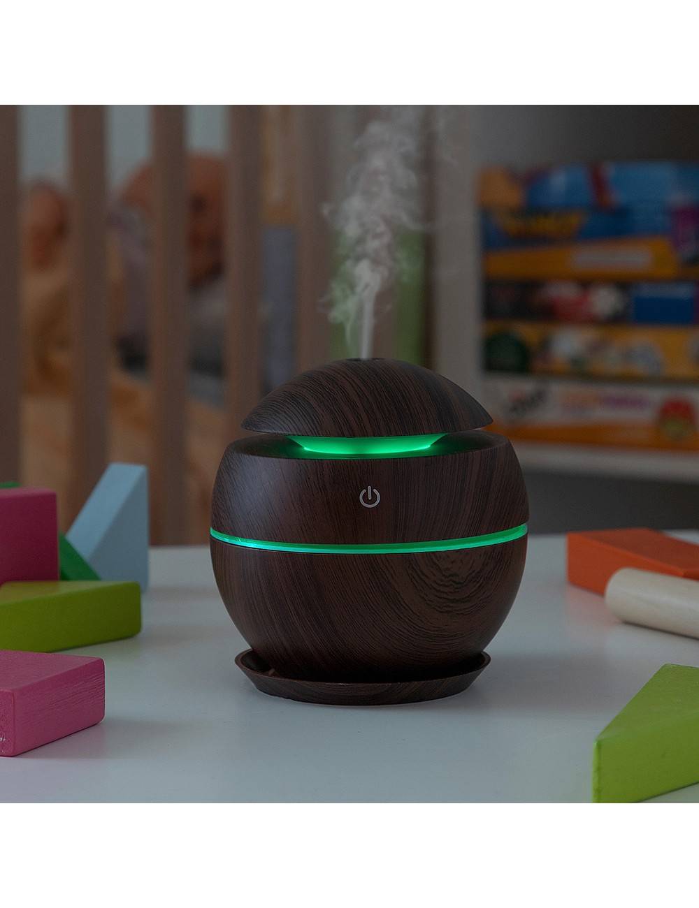 Humidificador difusor de aromas dark walnut