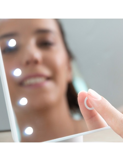 Espejo led táctil de sobremesa