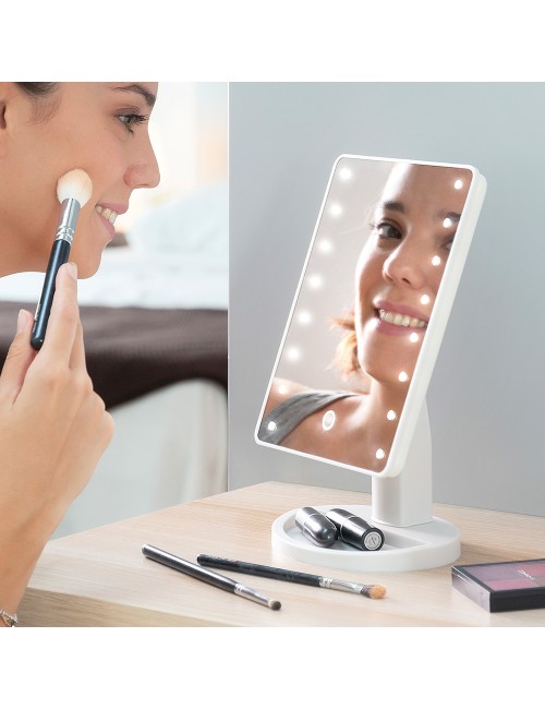 Espejo led táctil de sobremesa