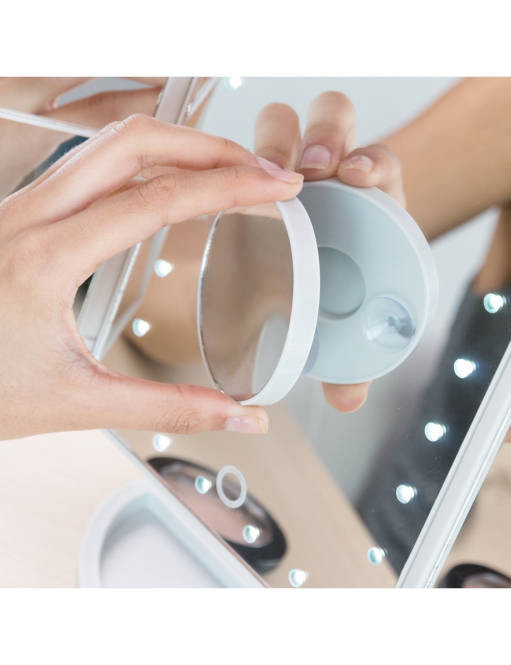 Espejo led de aumento 4 en 1