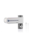 Esterilizador uv de cepillos dentales con soporte y dispensador de dentífrico