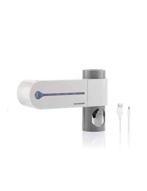 Esterilizador uv de cepillos dentales con soporte y dispensador de dentífrico