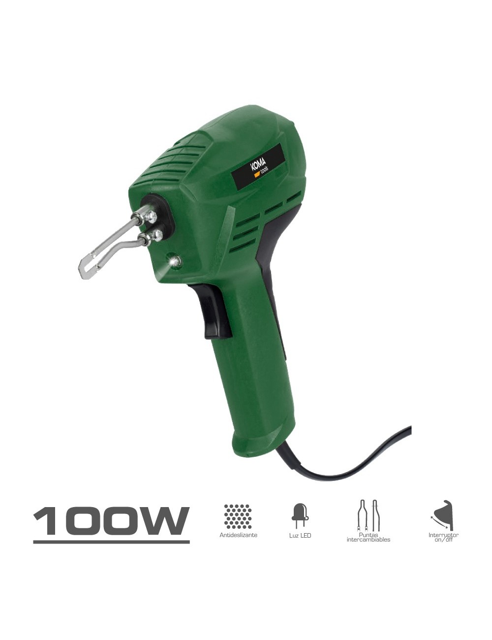 Soldador pistola 100w 230v koma tools Soldador pistola 100w 230v koma tools