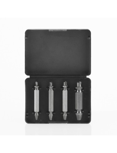 Brocas para extraer tornillos dañados, pack 4 uds