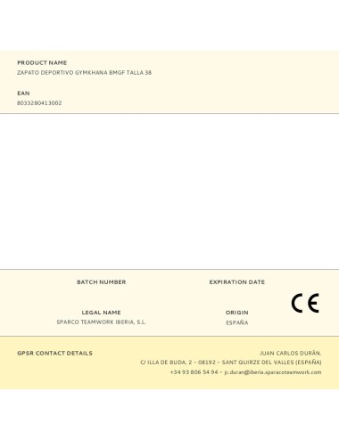 Zapato deportivo gymkhana bmgf talla 38