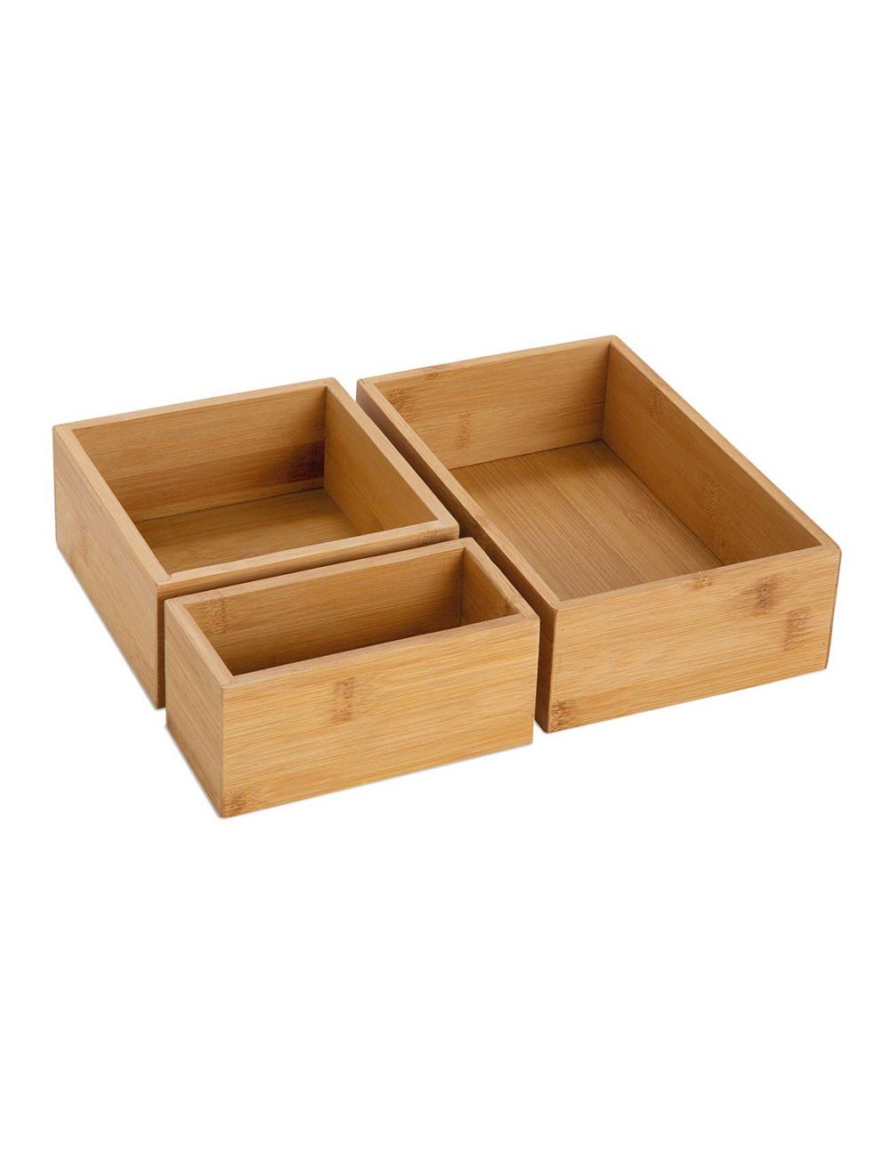Set 3 cajas para almacenaje 30x23x7cm ax73022 andrea house Set 3 cajas para almacenaje 30x23x7cm ax73022 andrea house