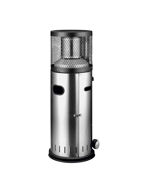 Estufa de gas de exterior de acero inoxidable ø42x115cm enders polo