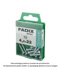 Caja m 15 unid. tornillo rosca chapa cr cinc 4,2x22mm fadix