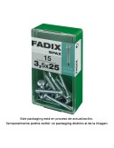 Caja s 15 unid. tornillo rosca chapa cr autot. 3,5x25mm fadix