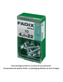 Caja s 10 unid. tornillo rosca chapa cr autot. 4,8x22mm fadix