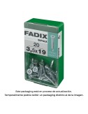 Caja s 20 unid. tornillo rosca chapa cp autot. cinc 3,5x19mm fadix