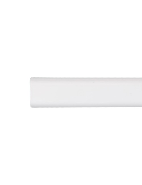 Barra armario ovalada metal blanco 100cm cintacor - storplanet