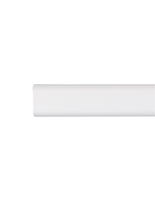 Barra armario ovalada metal blanco 150cm cintacor - storplanet