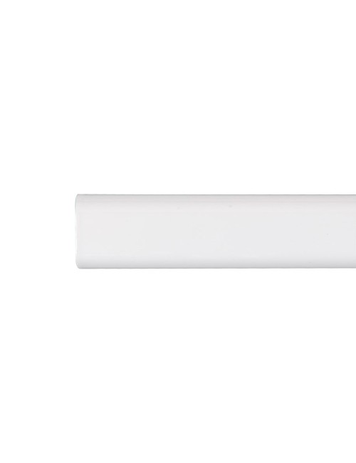 Barra armario ovalada metal blanco 200cm cintacor - storplanet