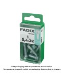 Caja s 6 unid. tornillo rosca chapa hexagonal autot. 5,4x32mm fadix