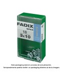 Caja s 18 unid. tornillo metrica cp m 3x10mm fadix