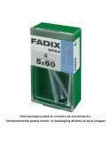 Caja s 4 unid. tornillo metrica cp m 5x60mm fadix