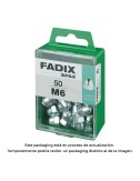 Caja m 50 unid. tuerca ciega cinc m 6 fadix