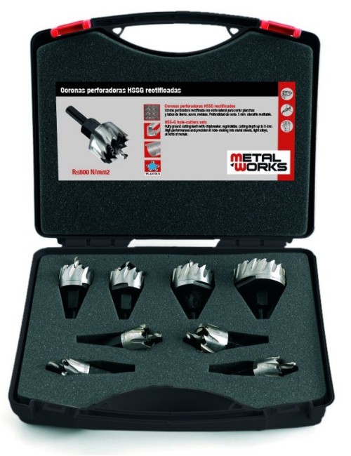 JGO CORONAS PERFORADORAS MWCP6 - 16-30 6PZ JGO CORONAS PERFORADAS HSS 6P