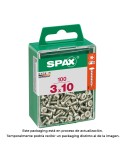 Caja 100 unid. tornillo madera spax cab. redonda wirox 3,0x10mm spax
