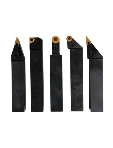 Juego cuchillas HM, 25 mm. 5 Pzas. Caja alumini 25 mm, 5 unidades