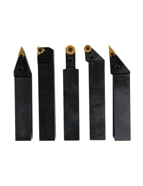 Juego cuchillas HM, 25 mm. 5 Pzas. Caja alumini 25 mm, 5 unidades