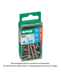 Caja 25 unid. tornillo madera spax cabeza plana inox a2 4,0x35mm spax