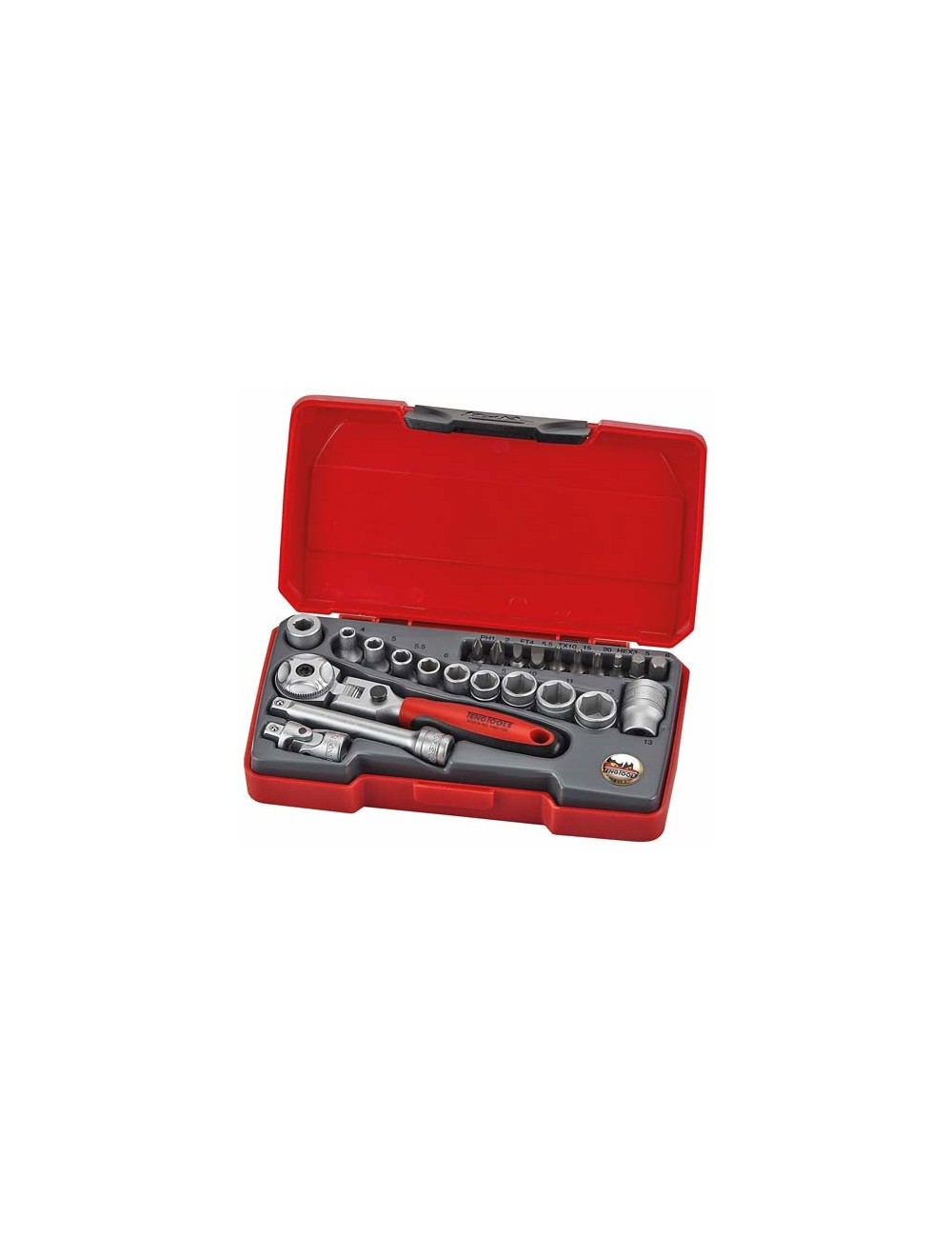 JUEGO DE LLAVES DE VASO ARTICULADA T1424S 24 PZAS T1424S