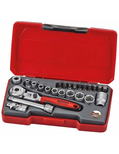 JUEGO DE LLAVES DE VASO ARTICULADA T1424S 24 PZAS T1424S