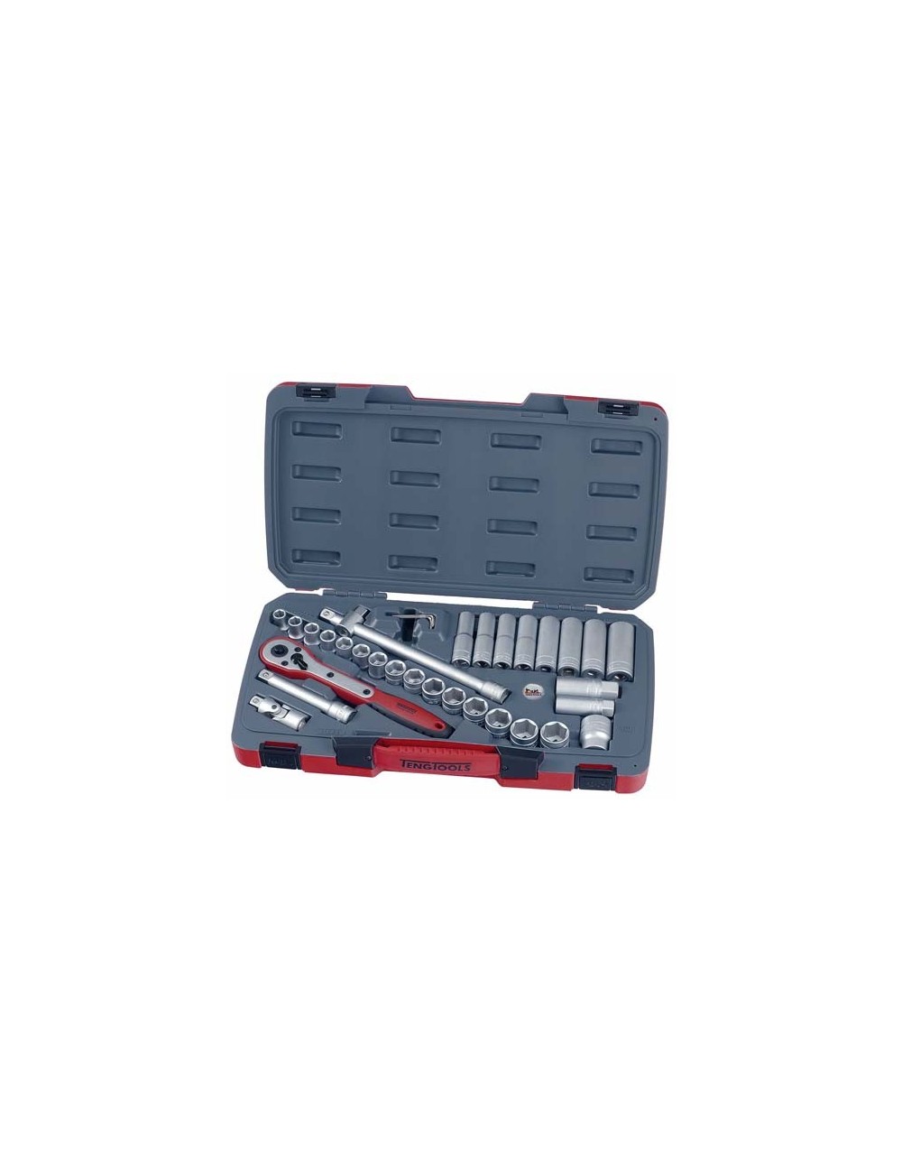 JUEGO DE LLAVES DE VASO HEXAGONAL 1/2" T1234 34 PZAS JUEGO DE LLAVES DE VASO HEXAGONAL 1\2" T1234 34 PZAS