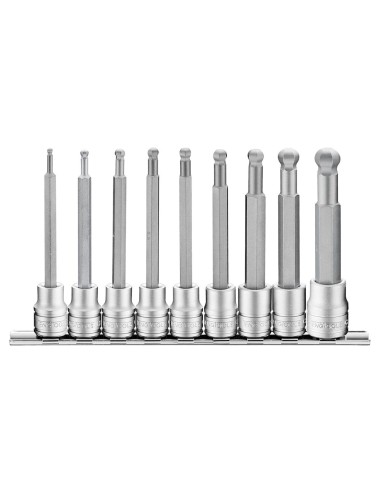 JUEGO DE VASOS 3/8" PULGADAS M3809HBN 9 PZAS