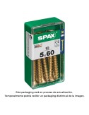 Caja 10 uds. tornillo madera spax cab. plana yellox 5,0x60mm spax