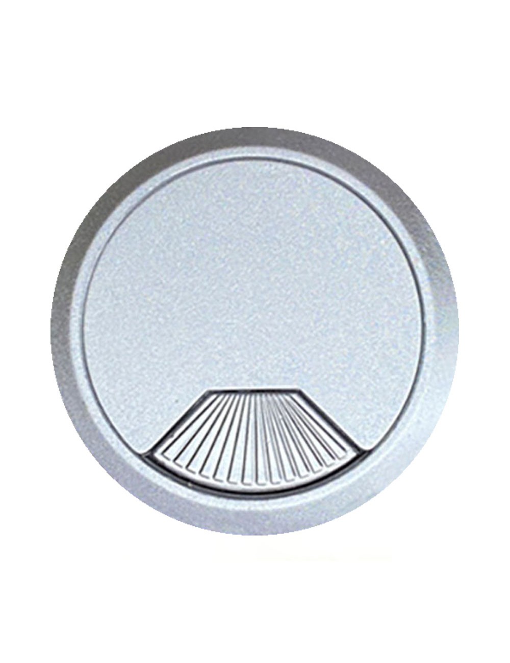Tapón pasacables tpc01 ø60 x 22 mm plata, blister