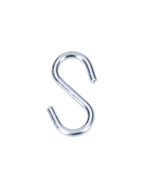 Gancho en forma de s 30 mm zincado, 7 uds