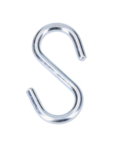 Gancho en forma de s 60 mm zincado, 2 uds